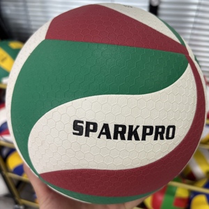 Balón de Voleibol Profesional Molten Rojo Verde para Competición y Entrenamiento en Interiores y Exteriores - Product Image 2