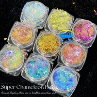 YunZhu Super Chameleon Aurora Shimmer Pearl Mica Poudre de maquillage Pigment céramique SIO2 de qualité cosmétique pour la peinture et l'utilisation des ongles