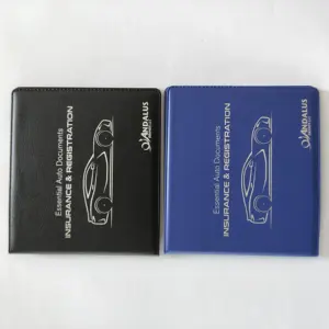 Custom PU Leather Car Insurance and Registration Card Holder Car Documents Holder Case