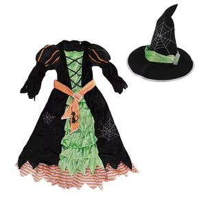 Gran oferta, conjunto <span class=keywords><strong>de</strong></span> disfraz <span class=keywords><strong>de</strong></span> Cosplay <span class=keywords><strong>de</strong></span> bruja bonita para niños y niñas, vestido <span class=keywords><strong>de</strong></span> princesa con accesorios para fiestas y fanáticos del Anime - Product Image 5