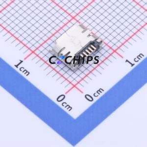 YTC-MC5S-43 USB Connector SMD Connector ( Connector Type: Micro-B )( Gender: Female )( Mounting Type: Horizontal Mount ) - Product Image 2