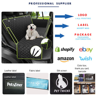Produits phares : Housse de siège de voiture pour chien avec hamac arrière imperméable en Oxford 600D durable avec rabats latéraux