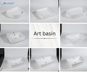 כלי סניטריים מודרני כיור חרסינה מסחרי קרמיקה האגן - Product Image 4