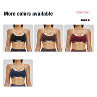 Ensemble de sport pour femme : Soutien-gorge de sport court et short de yoga taille haute, respirant, pour la gym et le fitness