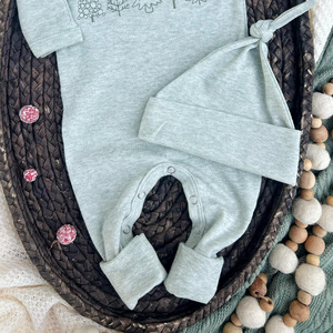 Pelele de <span class=keywords><strong>Navidad</strong></span> orgánico para bebé, mono con cremallera, <span class=keywords><strong>pijama</strong></span> de bambú con cremallera, <span class=keywords><strong>pijama</strong></span> recién <span class=keywords><strong>nacido</strong></span>, fabricante de ropa de bebé - Product Image 3