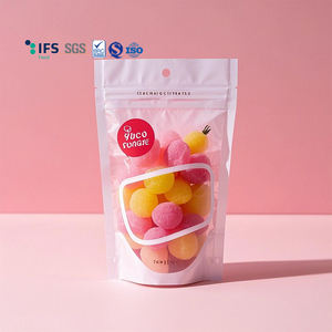 Sacs en mylar imprimés avec logo personnalisé pour emballages alimentaires Emballages de biscuits gommeux comestibles avec zip-lock - Product Image 4