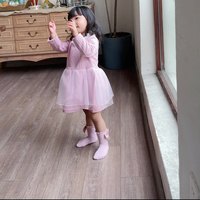 Offre Spéciale bébé fille Pop chaussettes rose équipage enfants nœud chaussettes coton filles chaussettes avec nœud