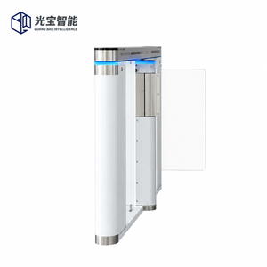 Porte coulissante automatique haute sécurité à vitesse rapide avec hauteur personnalisable, lecteur de carte intelligente, système de contrôle d'accès piétonnier - Product Image 4