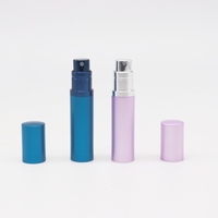 Atomiseur de parfum de luxe rechargeable en cuir PU 5 ml, mini flacon portable rechargeable