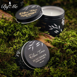 Velas Aromáticas Personalizadas de 100g en Lata de Hojalata con Cera de Soja, Velas de Aromaterapia para Interiores, Venta al por Mayor para Cumpleaños - Product Image 5