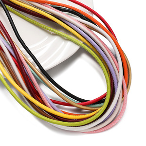 Cordon en cuir PU 4mm 5mm pour accessoires de bijoux DIY, fournitures artisanales, bracelets faits main, porte-clés, sangles de téléphone, coloré, vente en gros - Product Image 5