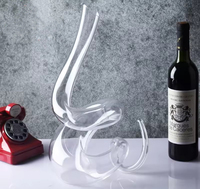 Vente en gros Carafe à vin rouge en verre transparent en forme d'animal