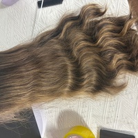 Perruque JX originale en cheveux humains vierges russes, brun cendré balayage, ondulée naturelle, cheveux slaves fins et doux, avec dentelle HD frontale pré-épilée