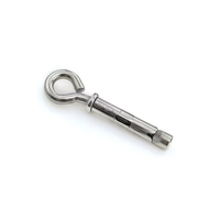 Vis à œil en acier inoxydable 304 avec manchon d'ancrage M6-M12, crochet annulaire, fixation par expansion pour béton
