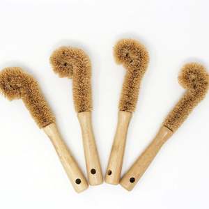 Ensemble de brosses de cuisine en bois Brosse à vaisselle en noix de coco étanche durable et écologique Brosse à bouteille - Product Image 5