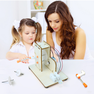 Generador manual <span class=keywords><strong>de</strong></span> madera Kits <span class=keywords><strong>De</strong></span> ciencia Stem Toy Experimento <span class=keywords><strong>de</strong></span> ciencia física Juegos educativos para niños - Product Image 6