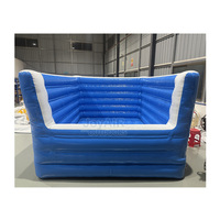 Piscine à balles gonflable en PVC durable pour la gymnastique et le saut, avec protection de sécurité certifiée CE, idéale pour l'entraînement des enfants