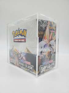 Funda transparente de <span class=keywords><strong>pokemon</strong></span>, protector de <span class=keywords><strong>pokemon</strong></span> booster, caja de juego de <span class=keywords><strong>cartas</strong></span> perspex con cubierta magnética - Product Image 2