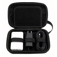 Étui rigide en EVA pour batterie externe, antichoc, portable, pochette de rangement de voyage avec poche en filet pour câble de chargeur USB