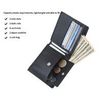 2023 hommes en cuir véritable Air Tag RFID portefeuille vente chaude fermeture ouverte porte-carte de crédit avec poche à monnaie fonction antivol