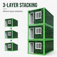 Maison préfabriquée moderne standard modulaire en kit portable de 20 pieds, type conteneur, avec conception détachable