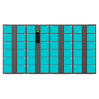 Système de rangement biométrique à empreintes digitales en acier étanche pour l'extérieur, 48 compartiments, pour la plage et la salle de sport, armoire intelligente pour bagages