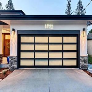 Portes <span class=keywords><strong>de</strong></span> <span class=keywords><strong>garage</strong></span> pleine vue en verre noir moderne Nordi <span class=keywords><strong>Porte</strong></span> <span class=keywords><strong>de</strong></span> <span class=keywords><strong>garage</strong></span> sectionnelle en verre miroir automatique - Product Image 3