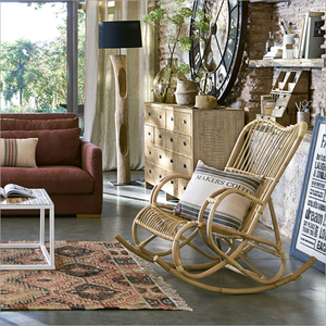 Sedia a Dondolo in Rattan Sintetico per Balcone e Soggiorno, <span class=keywords><strong>Mobili</strong></span> da Esterno in Polyrattan per Casa e Cameretta - Product Image 5