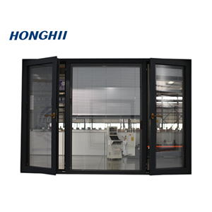 Cửa sổ nhôm tự động với Rèm có thể thu vào cửa sổ nhà thương mại bên ngoài giá rẻ để bán - Product Image 6