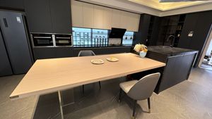HUIPINJU Etiopia: Mobili in MDF bianco con piano in marmo, <span class=keywords><strong>design</strong></span> per <span class=keywords><strong>soggiorno</strong></span>, ante in vetro, ecologici, pronti per l'installazione - Product Image 5