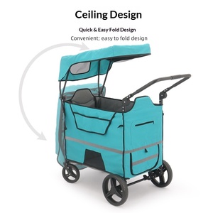 Carrito Plegable para Niños, para Campamento al Aire Libre, Todo Terreno, de Gran Capacidad, Portátil, para Viajes - Product Image 1