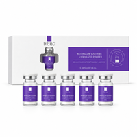 Ampoule en poudre lyophilisée réparatrice apaisante DRHG avec hyaluronate de sodium, bêta-glucane et alginate 5 ml 5 flacons