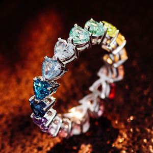 Culture en laboratoire de bijoux exquis taille émeraude pour bagues de fiançailles pour femmes, <span class=keywords><strong>bague</strong></span> éternelle jaune 10k <span class=keywords><strong>saphir</strong></span> coloré - Product Image 5