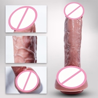 25cm XL Realistischer Dildo mit Venen, Hoden & Starkem Saugnapf, Weiches Silikon G-Punkt Anal Dickes Intimspielzeug für Frauen & Männer
