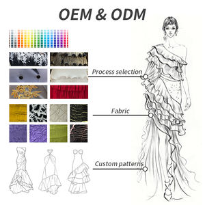 Robe de soirée d'automne pour femme, décontractée, à manches longues, col en V, 100% polyester - Product Image 5