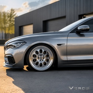 VEROS Jantes en aluminium de conception rétro 17x9j pouces argentées pour voiture 4x98, Cb 58.1 5x98, jantes forgées pour <span class=keywords><strong>Alfa</strong></span> <span class=keywords><strong>Romeo</strong></span> Gtv6 Giulia 006 Gtam 1972 - Product Image 3