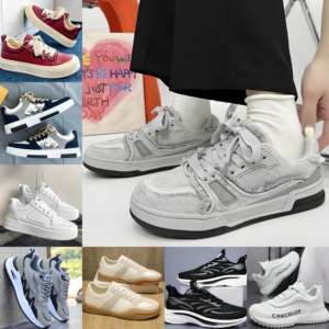 รองเท้าวิ่งกีฬายี่ห้อดังขายดี รองเท้าลำลองแฟชั่นผู้ชาย รองเท้าเดินเล่นกลางแจ้ง รองเท้าลำลอง ลดราคาขายส่ง - Product Image 1