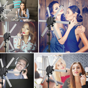 Anneau lumineux led, 6 Tubes, 26 pouces, avec trépied et support de téléphone portable, pour diffusion en direct, maquillage, vidéos, <span class=keywords><strong>Tik</strong></span> <span class=keywords><strong>Tok</strong></span>, 2021 - Product Image 6