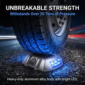 Tachuelas Solares LED de Aluminio Fundido de Alta Resistencia, Impermeables IP68, Multicolor, No Reflectantes, para Carreteras y Entradas de Vehículos - Product Image 2