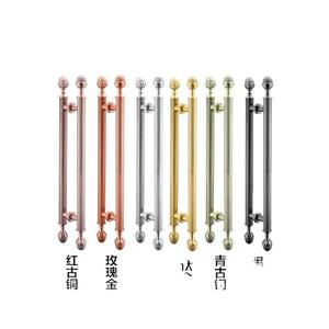 Manijas de Puerta de Estilo Europeo en Bronce Antiguo, Manijas Modernas para Puertas de Madera de Villas, Manijas de Acero Inoxidable para Puertas de Vidrio de Lujo - Product Image 1