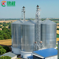 Grand silo de stockage de céréales en acier galvanisé de 3000 tonnes, entrepôt de stockage de blé, réservoir