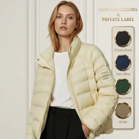 Veste d'hiver réversible en duvet pour femme avec doublure en lin - Imperméable et ultra légère - ODM OEM Veste en duvet personnalisée