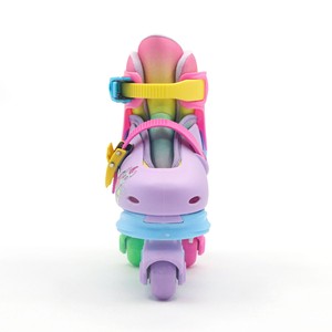 Patins à roulettes convertibles 2 en 1 pour enfants-Basculez entre les modes Quad et Inline en 1 seconde avec des lumières LED - Product Image 6