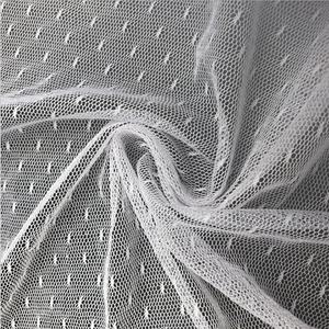 100% पॉलिएस्टर Tulle ब्राइडल मेष नेट घूंघट Tulle जाल कपड़ा शादी की सजावट थोक - Product Image 1