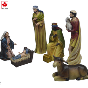 Bán Buôn Nhựa Tôn Giáo Giáng Sinh Giáng Sinh Thiết Lập Trang Trí Nội Thất Nhân Vật Bức Tượng Nhỏ Cho Những Ngày Lễ Thủ Công Mỹ Nghệ Nhựa - Product Image 4
