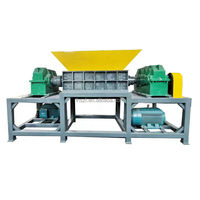 Broyeur à double arbre de grande taille, machine de broyage multifonctionnelle pour le recyclage des déchets plastiques, métalliques, de ferraille, de bois et de caoutchouc