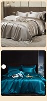 Ensemble de draps de dortoir personnalisable en coton à fibres longues 60 pièces, brodé, couleur unie, teinture réactive, collection Advanced Sense