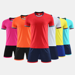 Einfarbiges Fußballverein-Trikot-Set Atmungsaktive Polyester Sublimierte Sportbekleidung Trainingsanzüge Fußballtrikot - Product Image 1