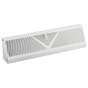 Baseboard đăng ký Vent 18 inch Ống mở Kích thước Baseboard Vent bao gồm khuếch tán có thể điều chỉnh góc trở lại lưới tản nhiệt không khí - Product Image 6