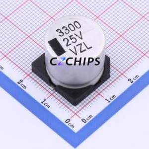 Condensador Electrolítico de Aluminio SMD VZL1E332M1816V1 3300FU 25V, D18xL16.5mm 3300uF 20% 18mm - Product Image 1
